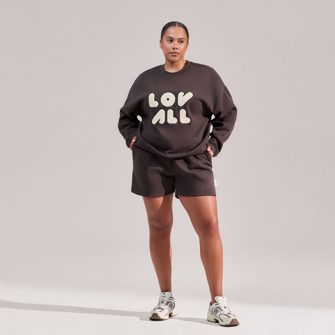 Curve Organic Sweat Shorts - Black Coffee