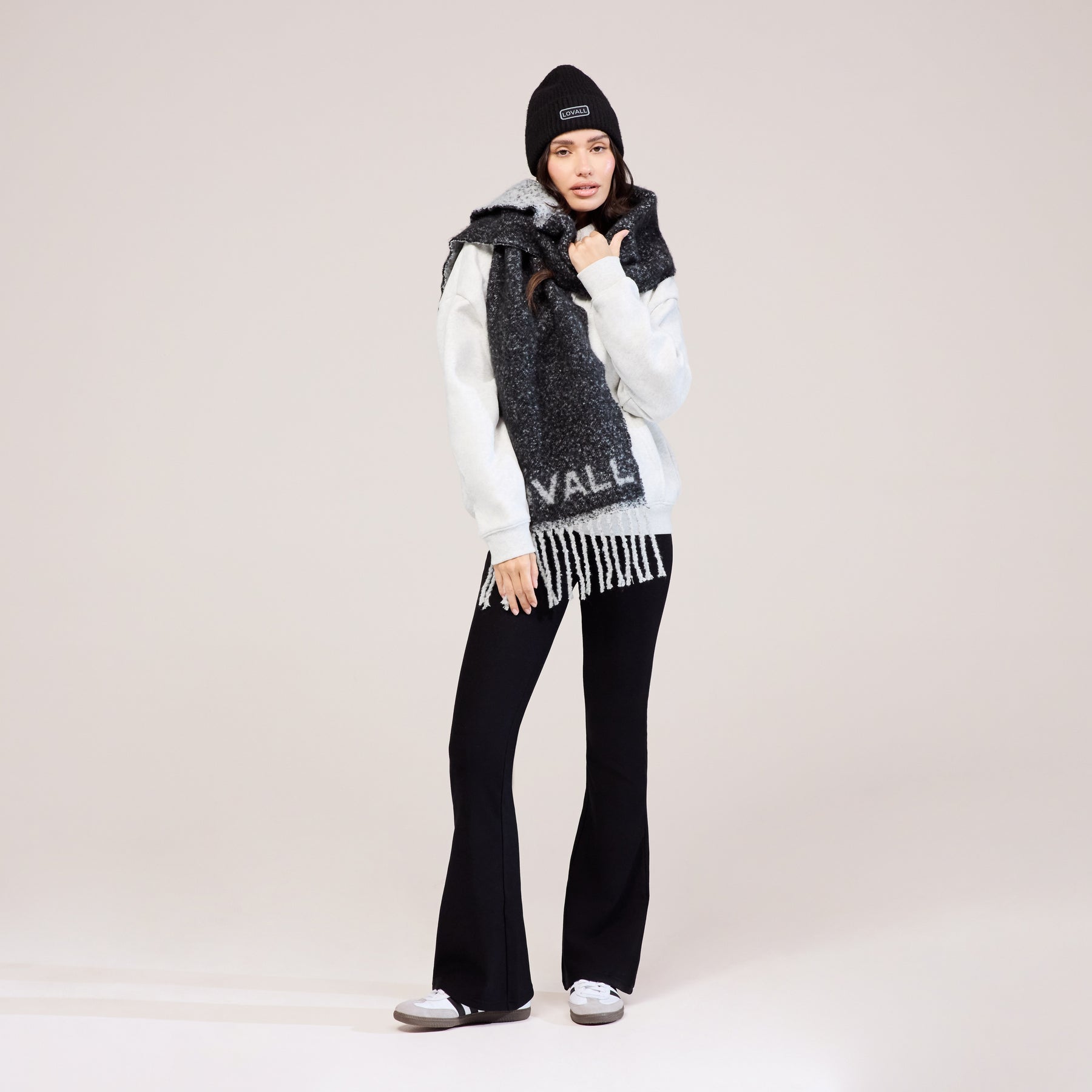 Curve Winter Flare Leggings - Black