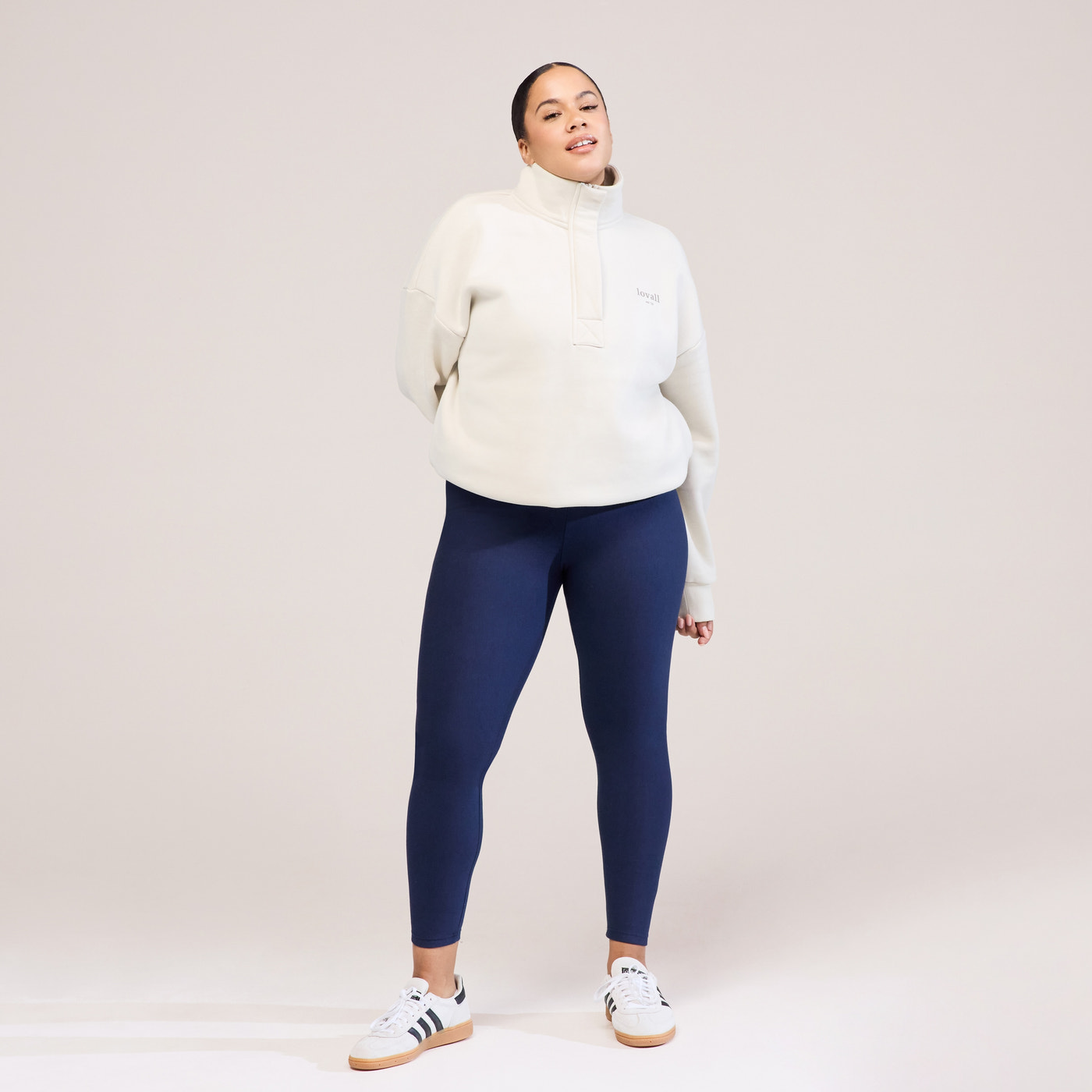 Winter Everyday High Waisted Leggings - Navy