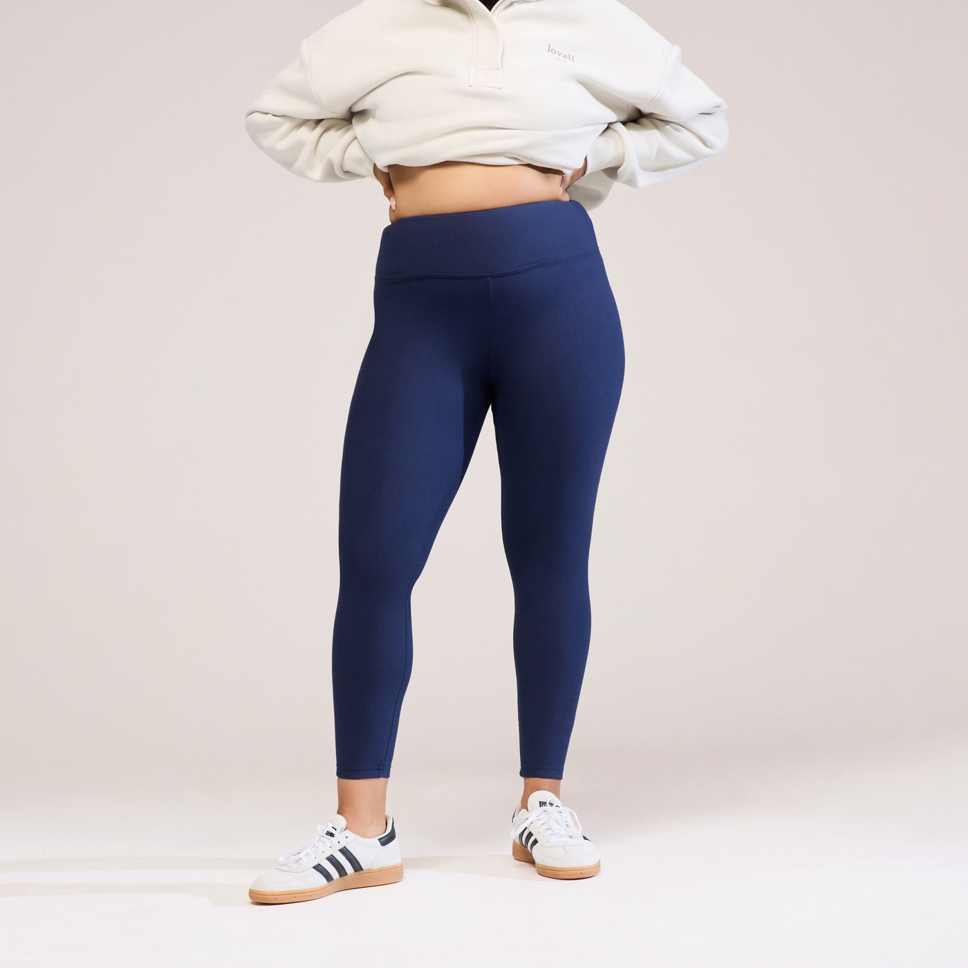 Winter Everyday High Waisted Leggings - Navy