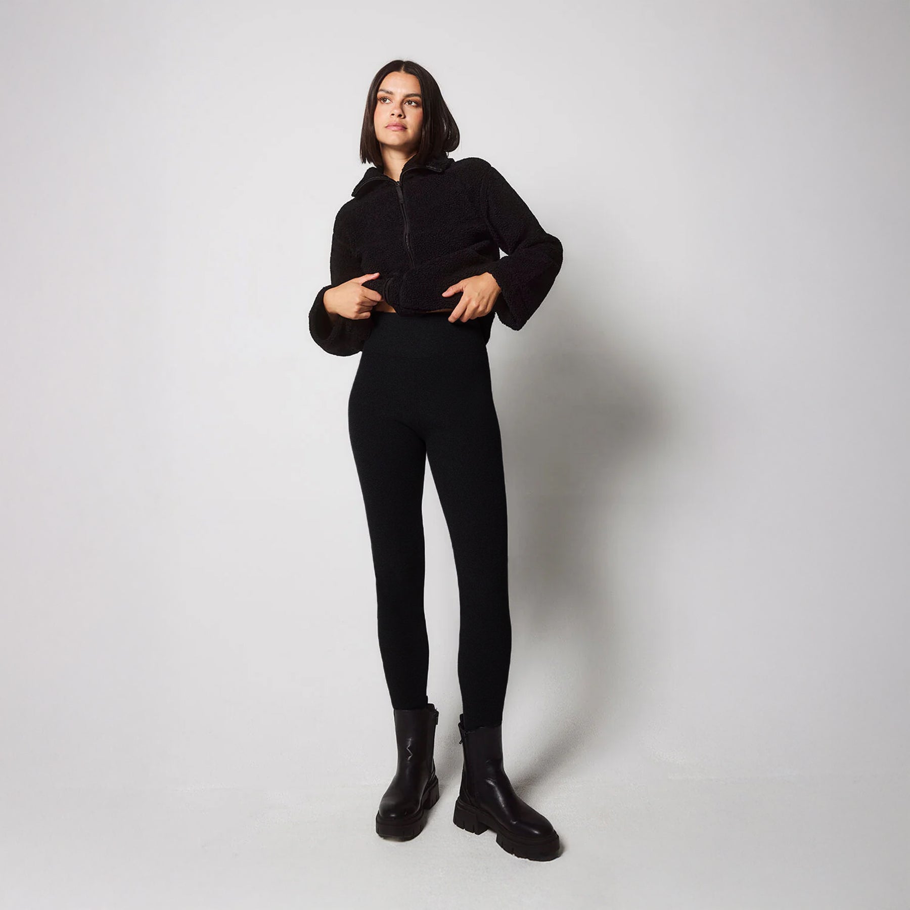 Black Extreme Fleece Lined Leggings - LOVALL