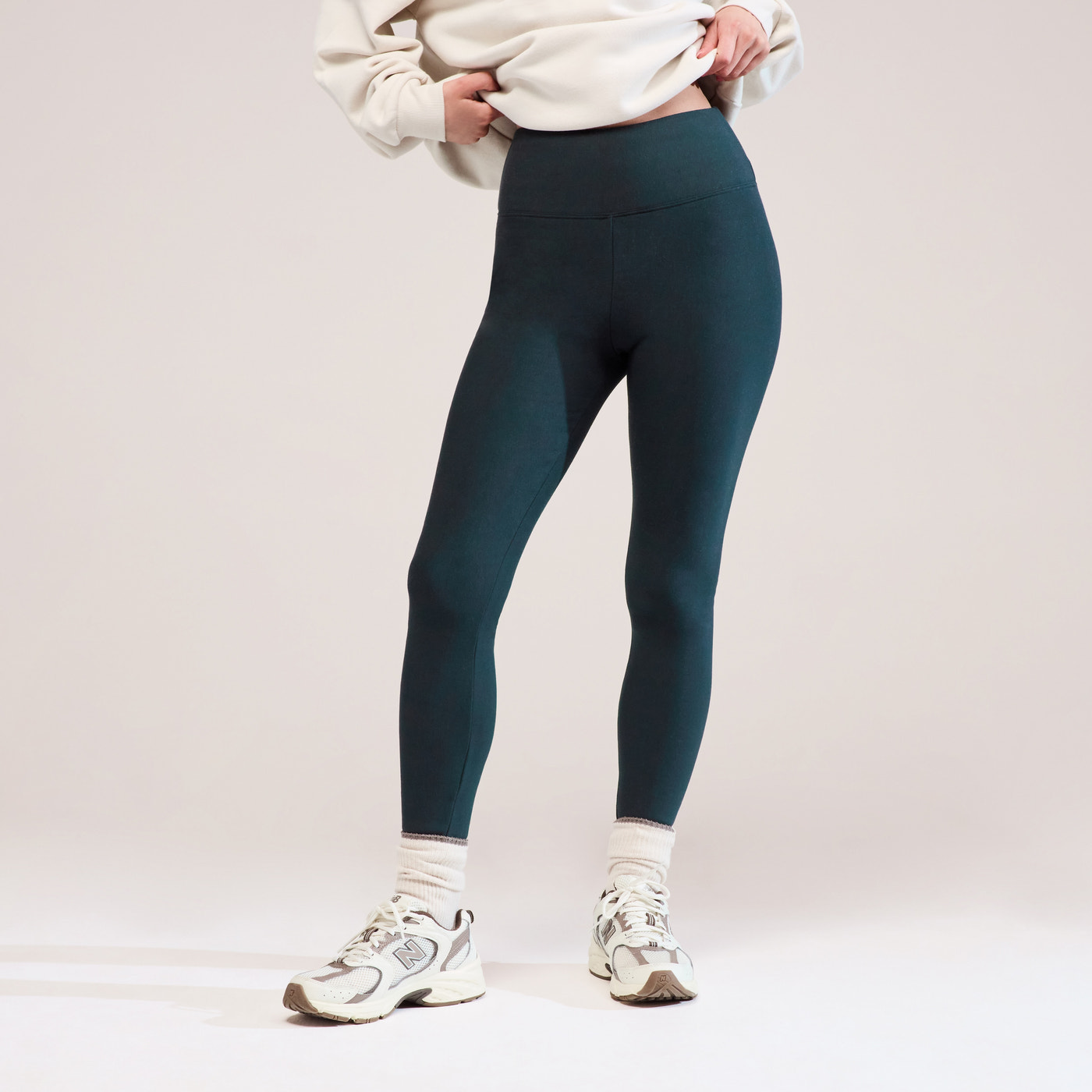 Winter Everyday High Waisted Leggings - Pine
