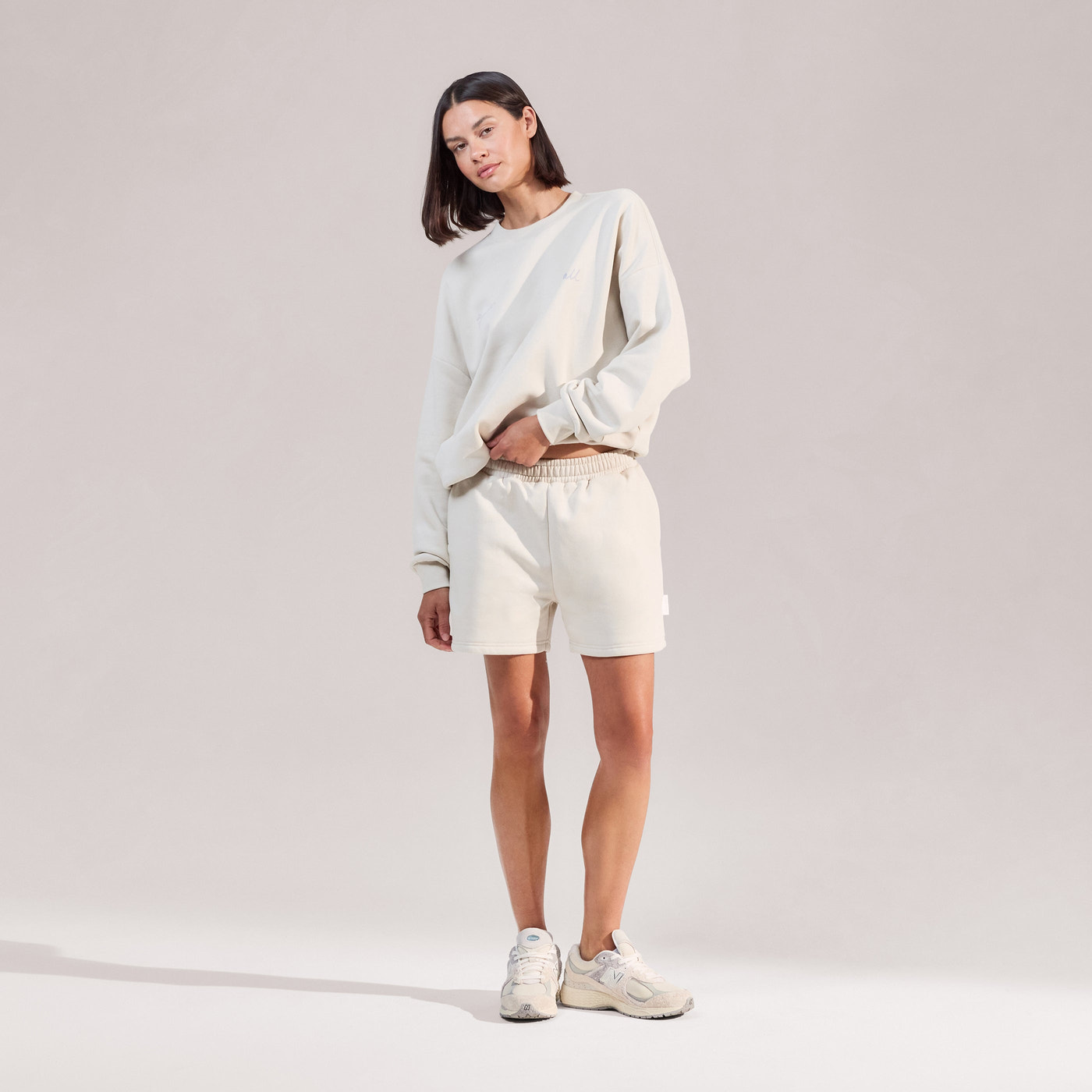 Organic Sweat Shorts - Ecru