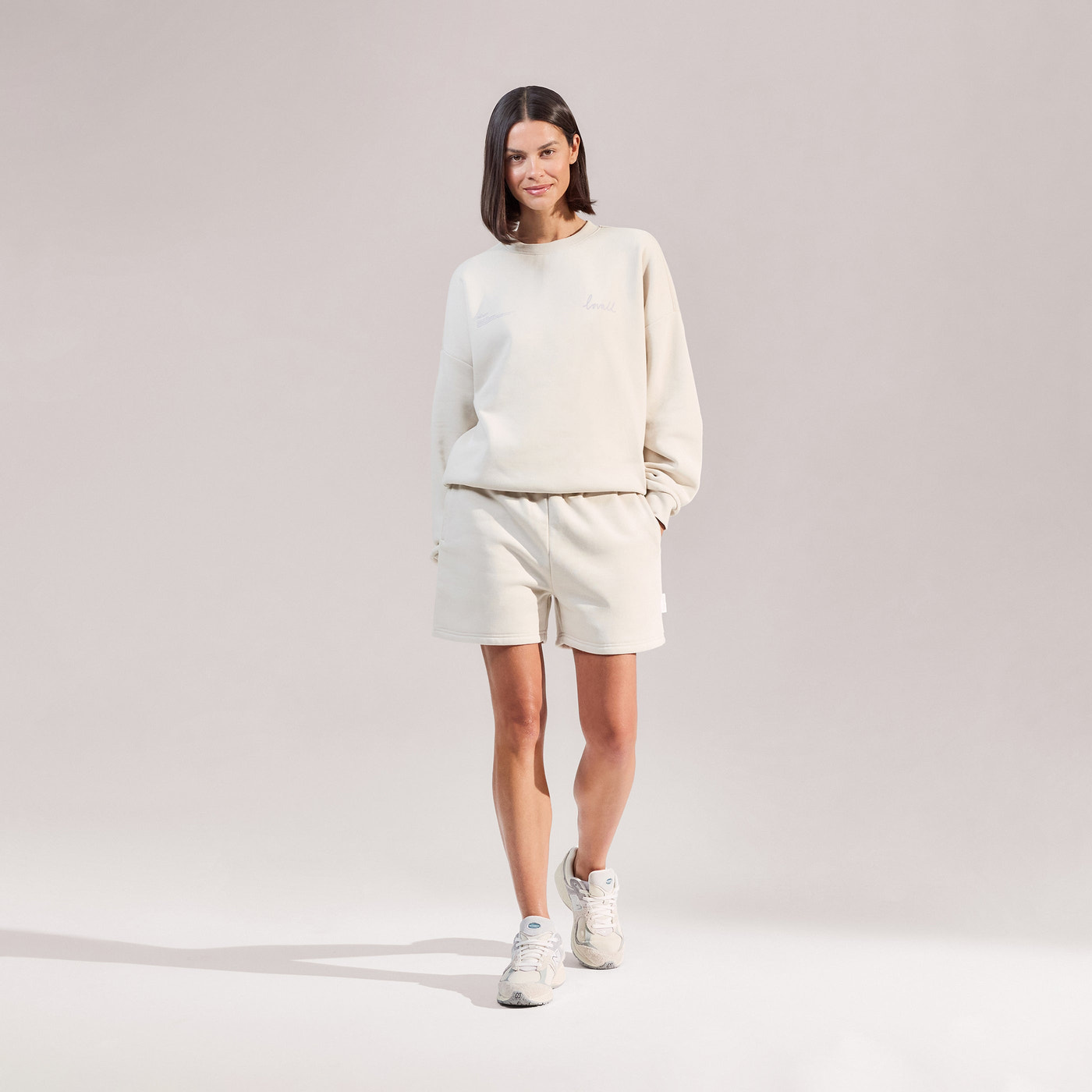 Organic Sweat Shorts - Ecru