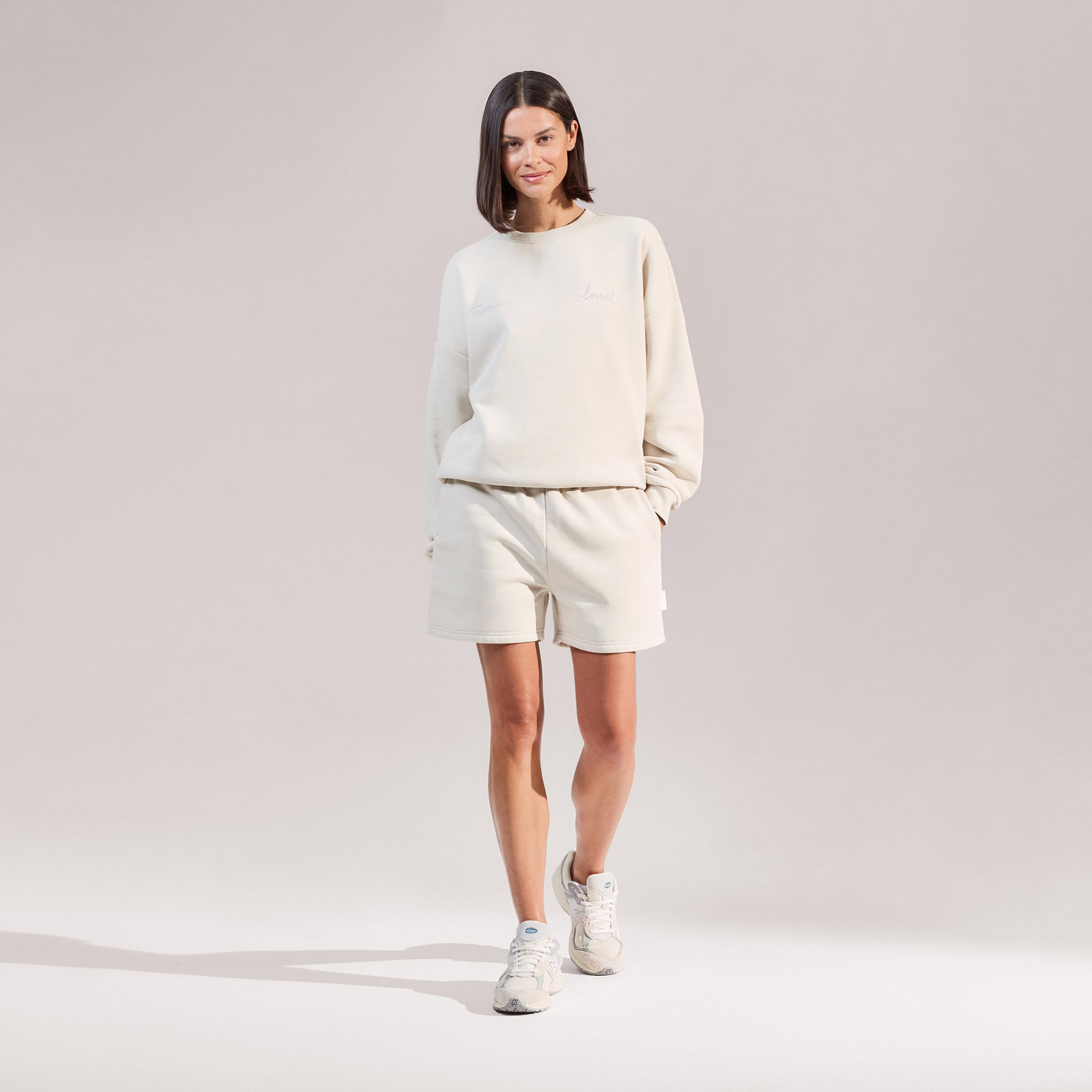 Organic Oversized Sweatshirt Euphoric - Ecru