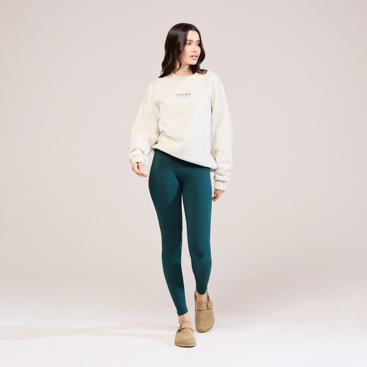 Everyday High Waisted Leggings - Forest Green
