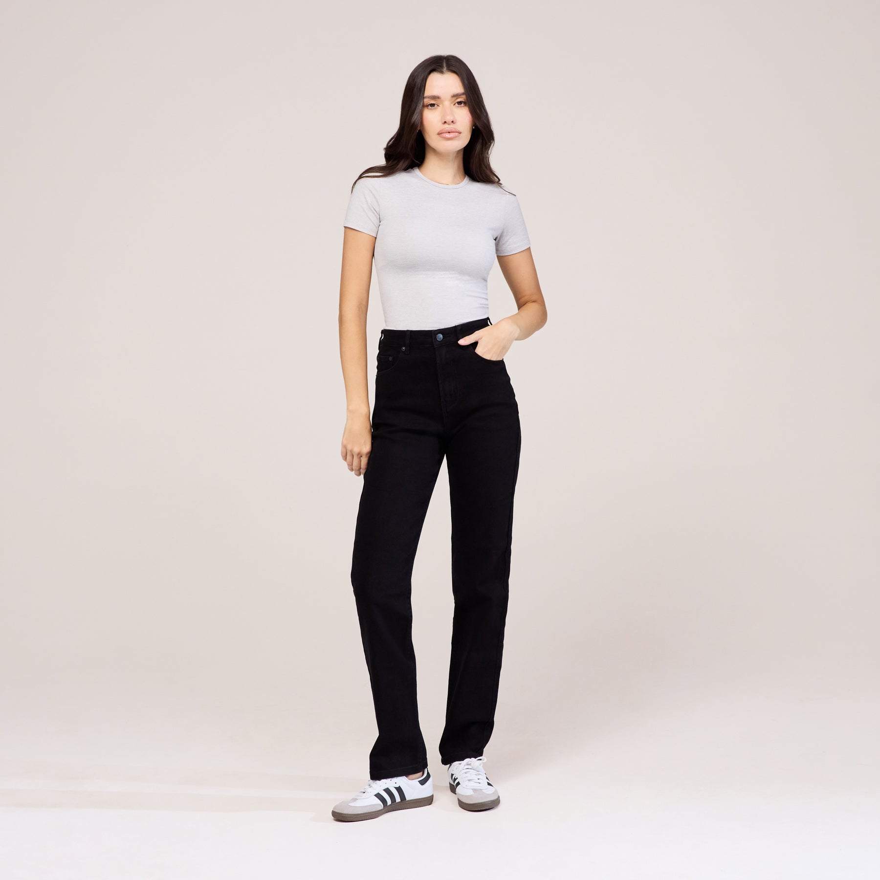 Straight Jeans - Black
