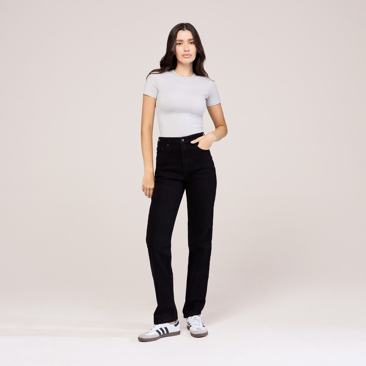 Straight Jeans - Black