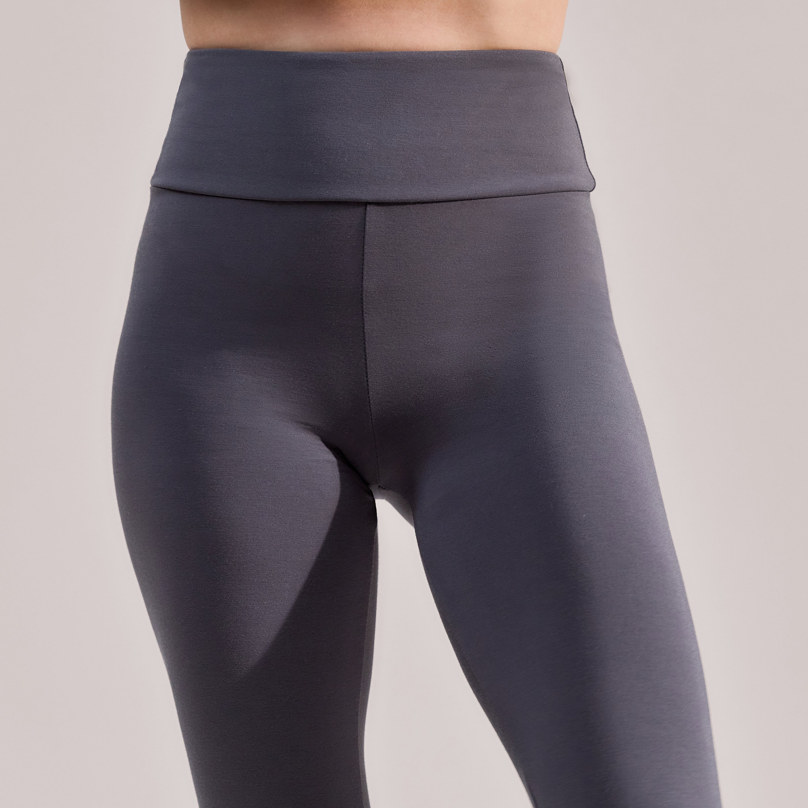 パピエ　Hope you like leggins/grey Odyssey Grey Classic High Waisted Leggings | LOVALL