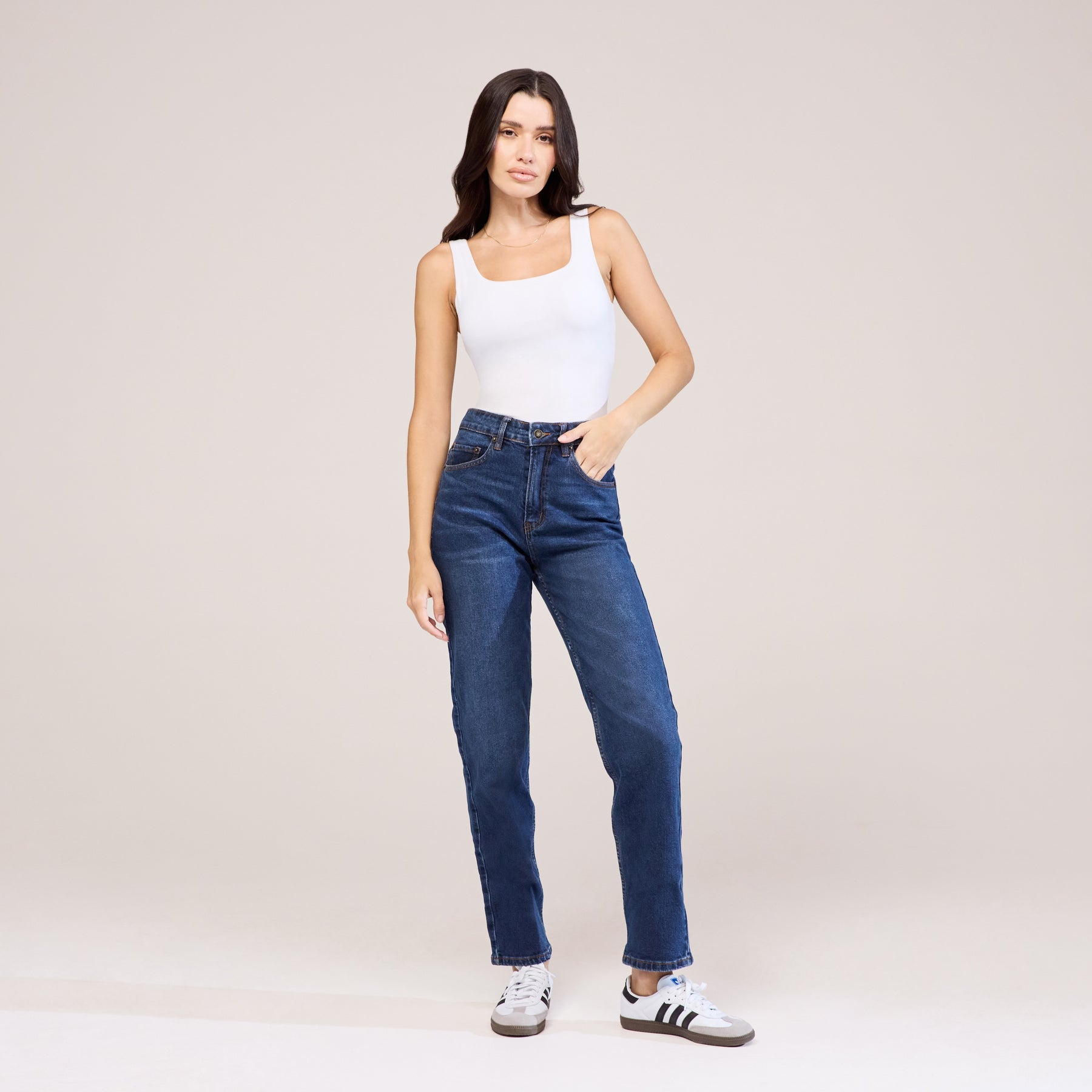 Straight Jeans - Dark Blue