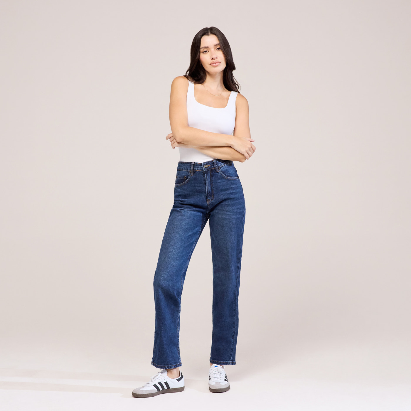 Straight Jeans - Dark Blue