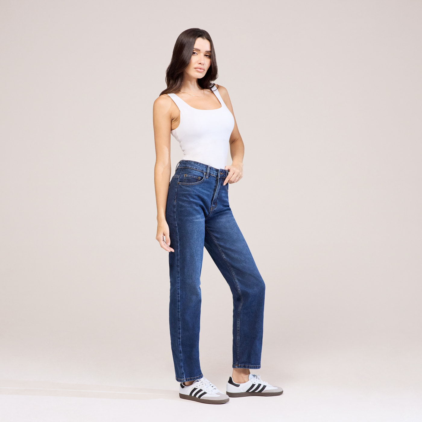 Straight Jeans - Dark Blue