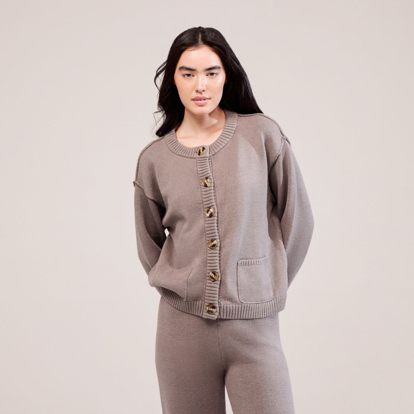 Soft Knit Cardigan - Mocha