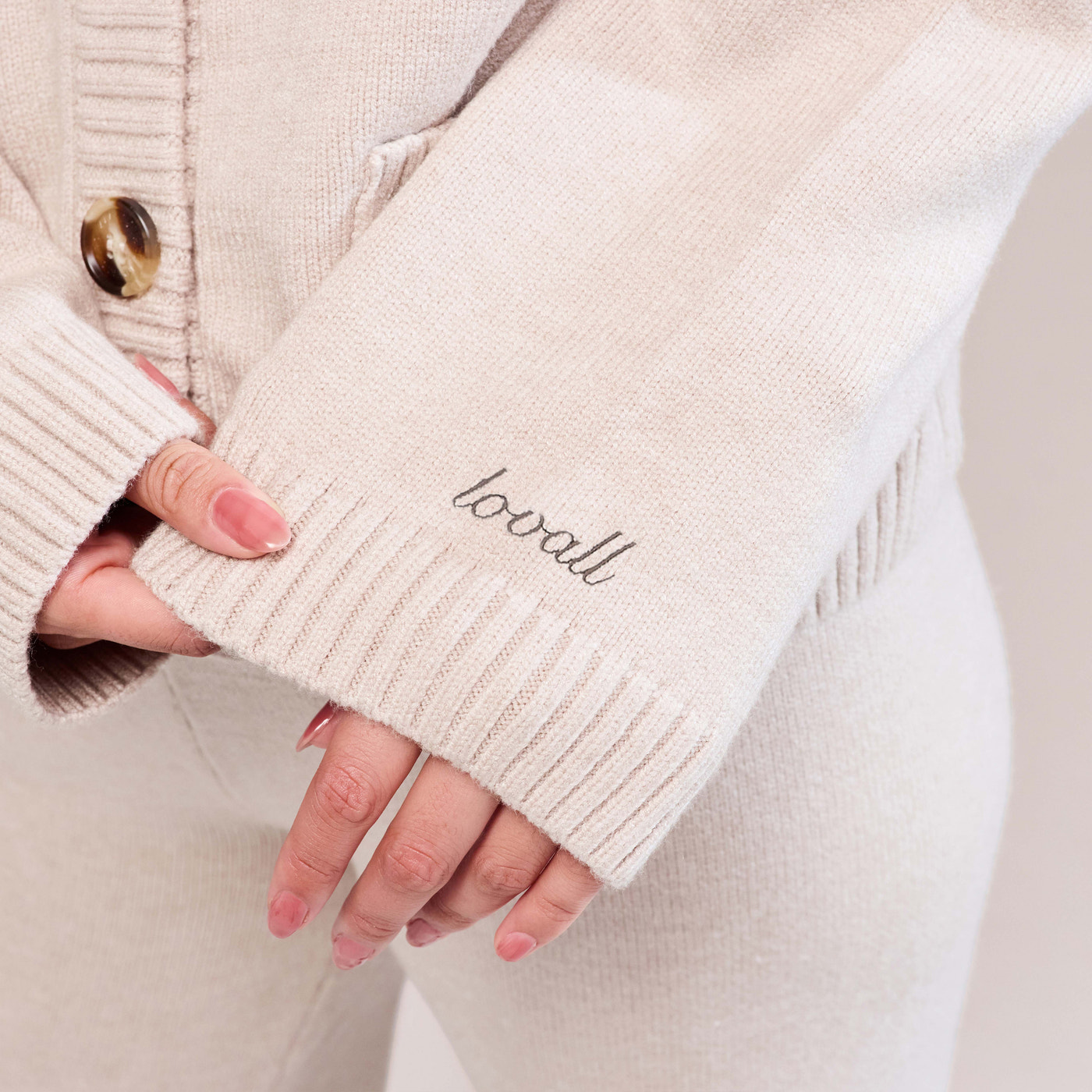 Soft Knit Cardigan - Beige