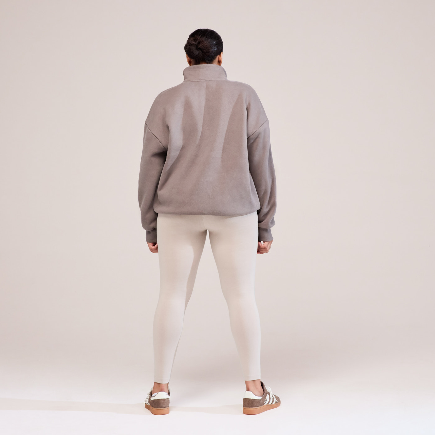 Curve Everyday High Waisted Leggings - Oatmeal Beige