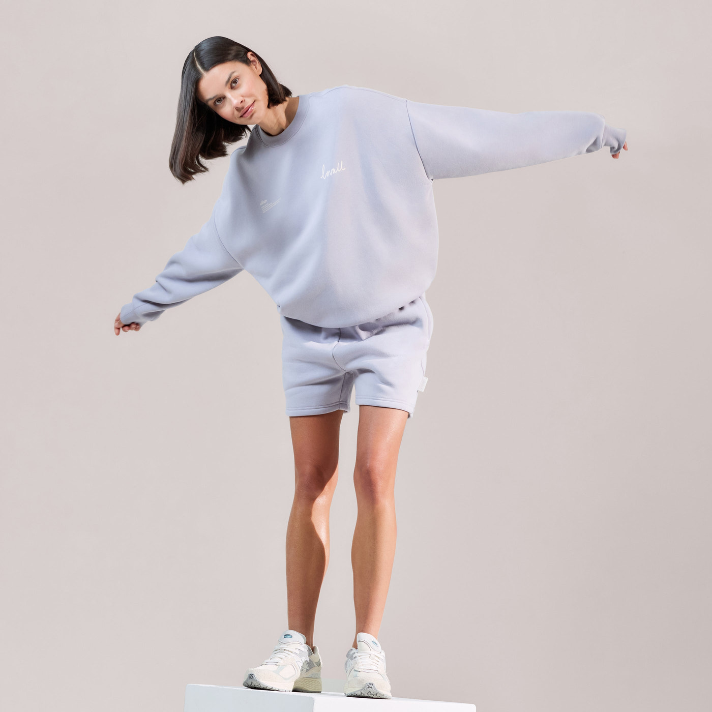 Organic Oversized Sweatshirt Euphoric - Lilac Mist