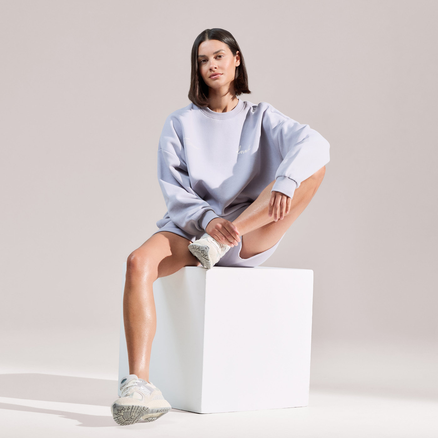 Organic Sweat Shorts - Lilac Mist