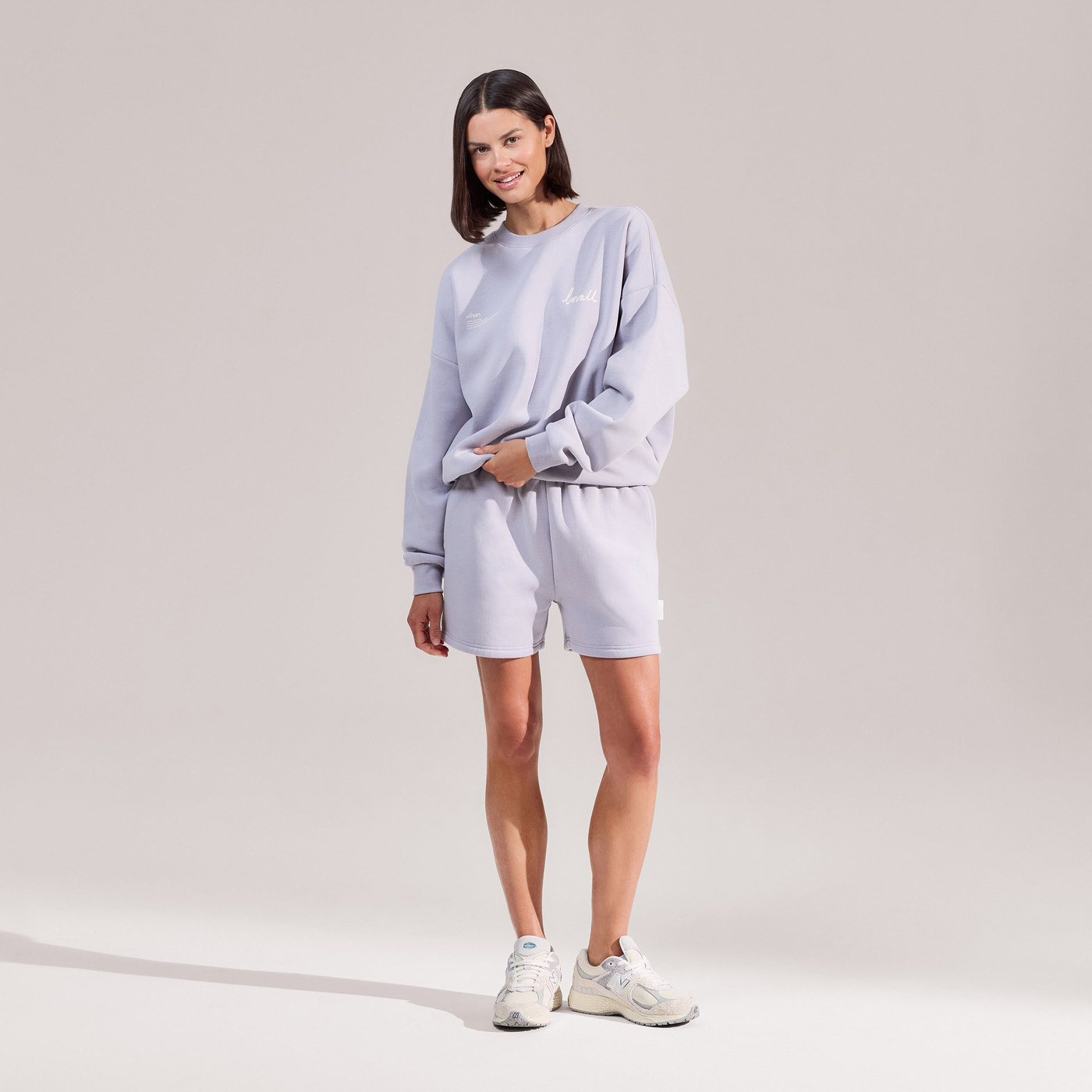 Organic Sweat Shorts - Lilac Mist