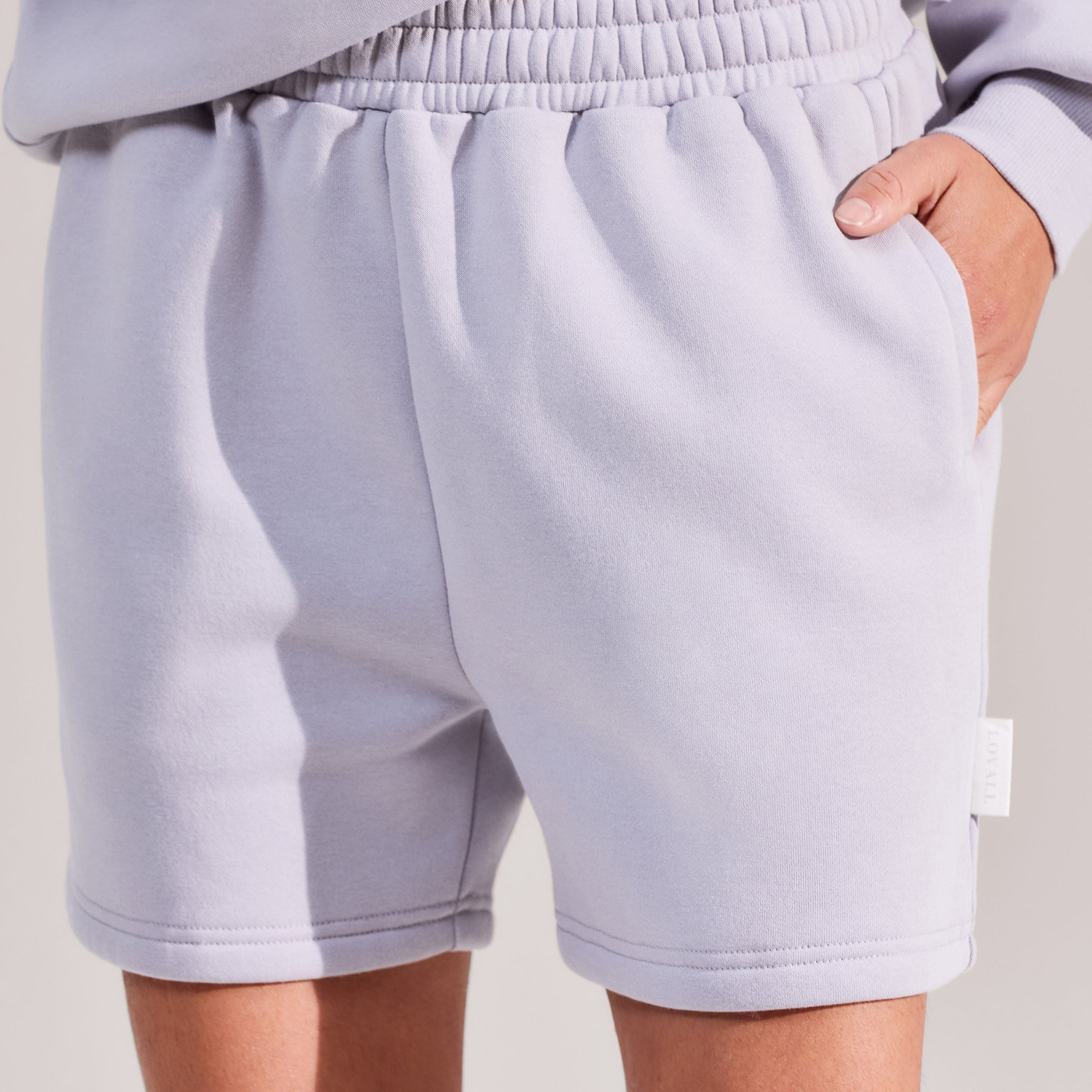 Organic Sweat Shorts - Lilac Mist