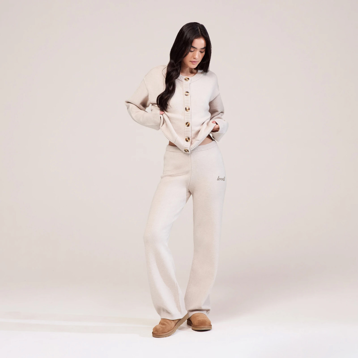 Soft Knit Cardigan - Beige