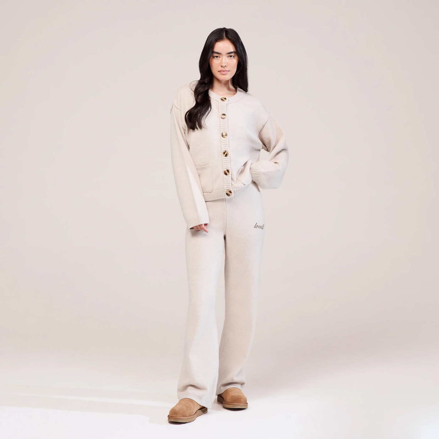 Soft Knit Cardigan - Beige