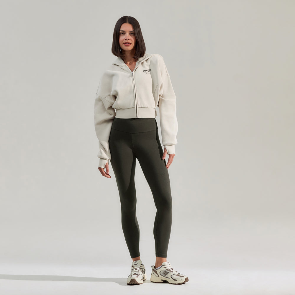 Everyday High Waisted Leggings - Pine