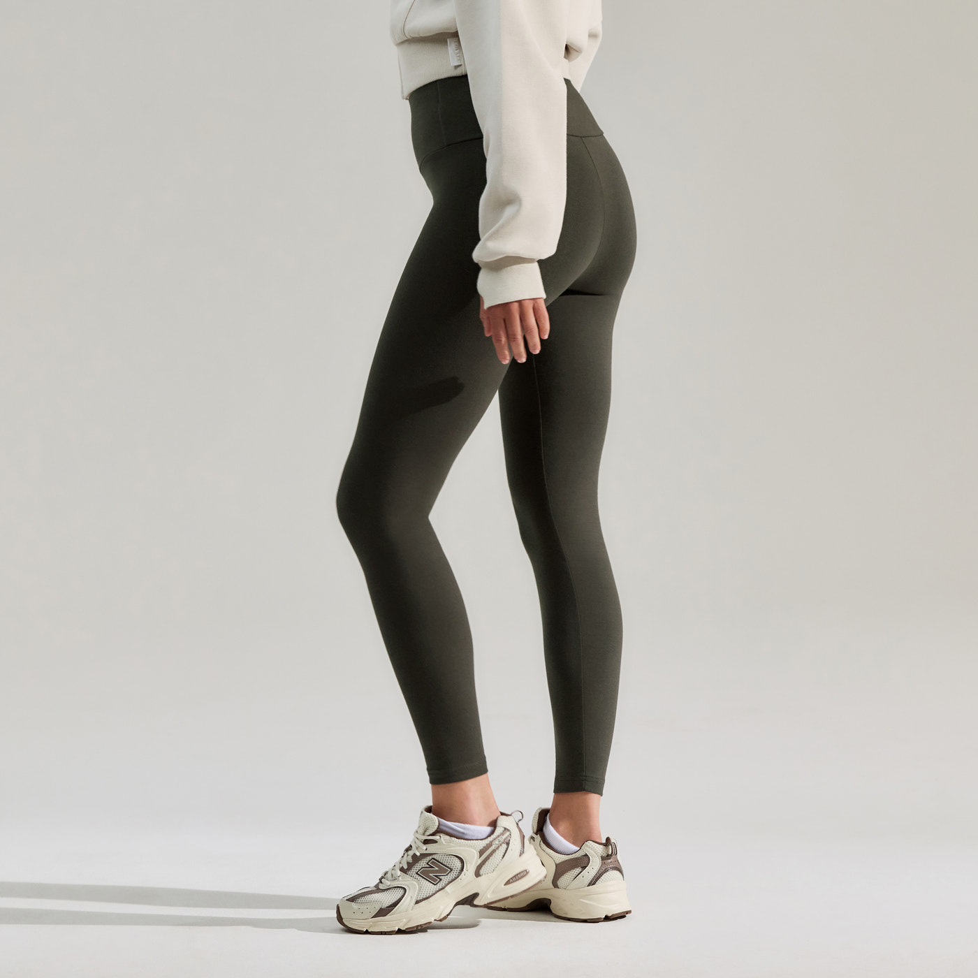 Everyday High Waisted Leggings - Pine