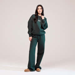 Organic Oversized Sweatshirt Landscape - Pine
