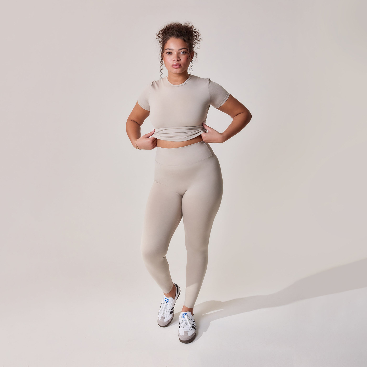 Curve Ultimate Everyday Leggings - Oatmeal Beige