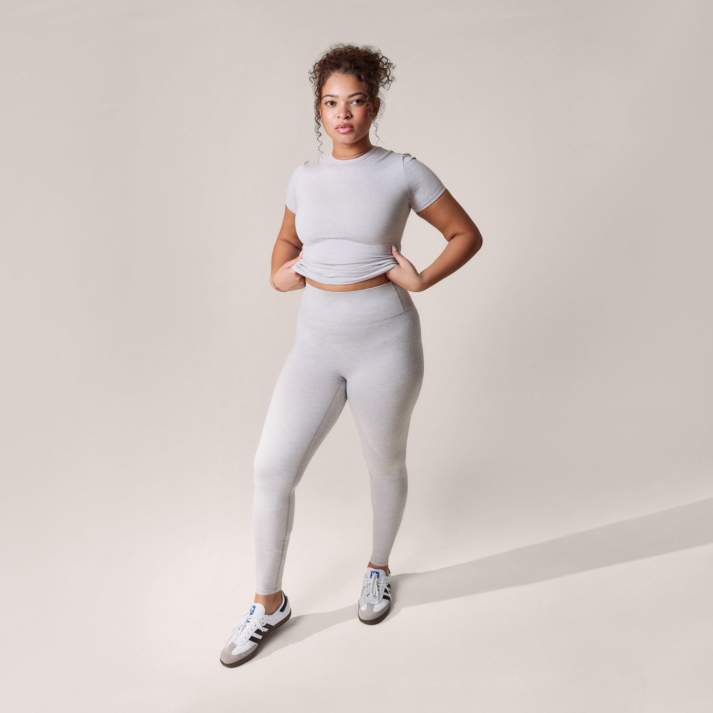 Curve Ultimate Everyday Leggings - Light Grey Marl