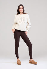 Winter Everyday High Waisted Leggings - Espresso Brown