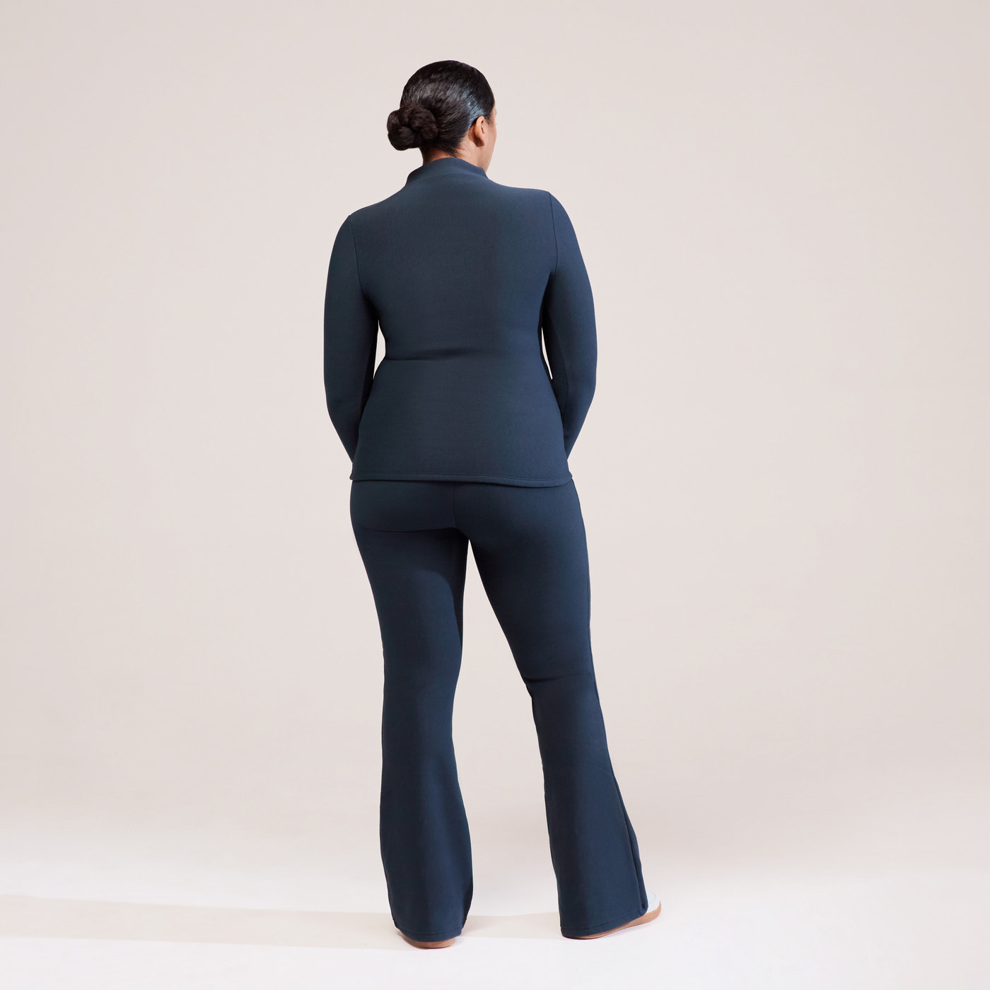 Curve Winter Flare Leggings - Vintage Navy