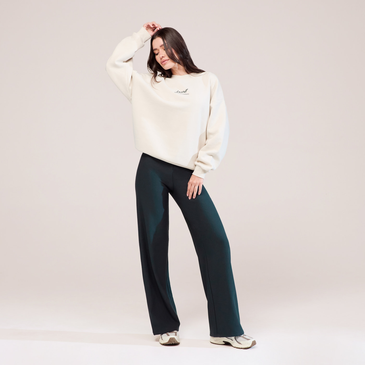Winter Wide Leg Trousers - Pine