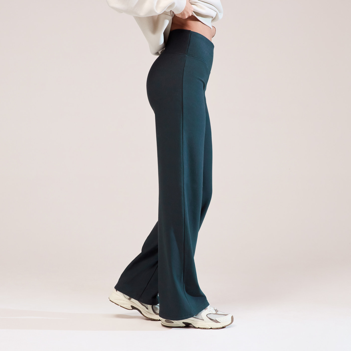 Winter Wide Leg Trousers - Pine