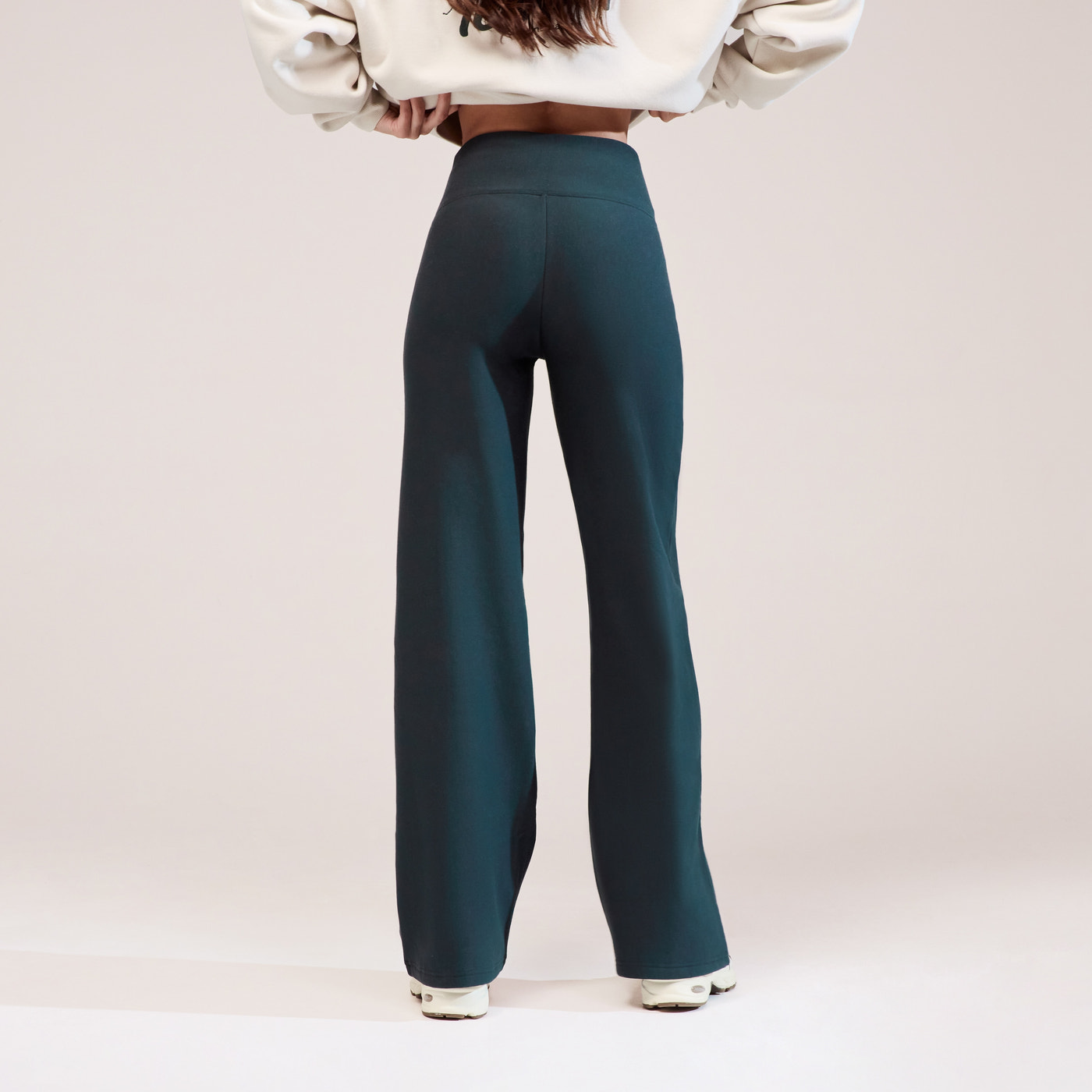 Winter Wide Leg Trousers - Pine