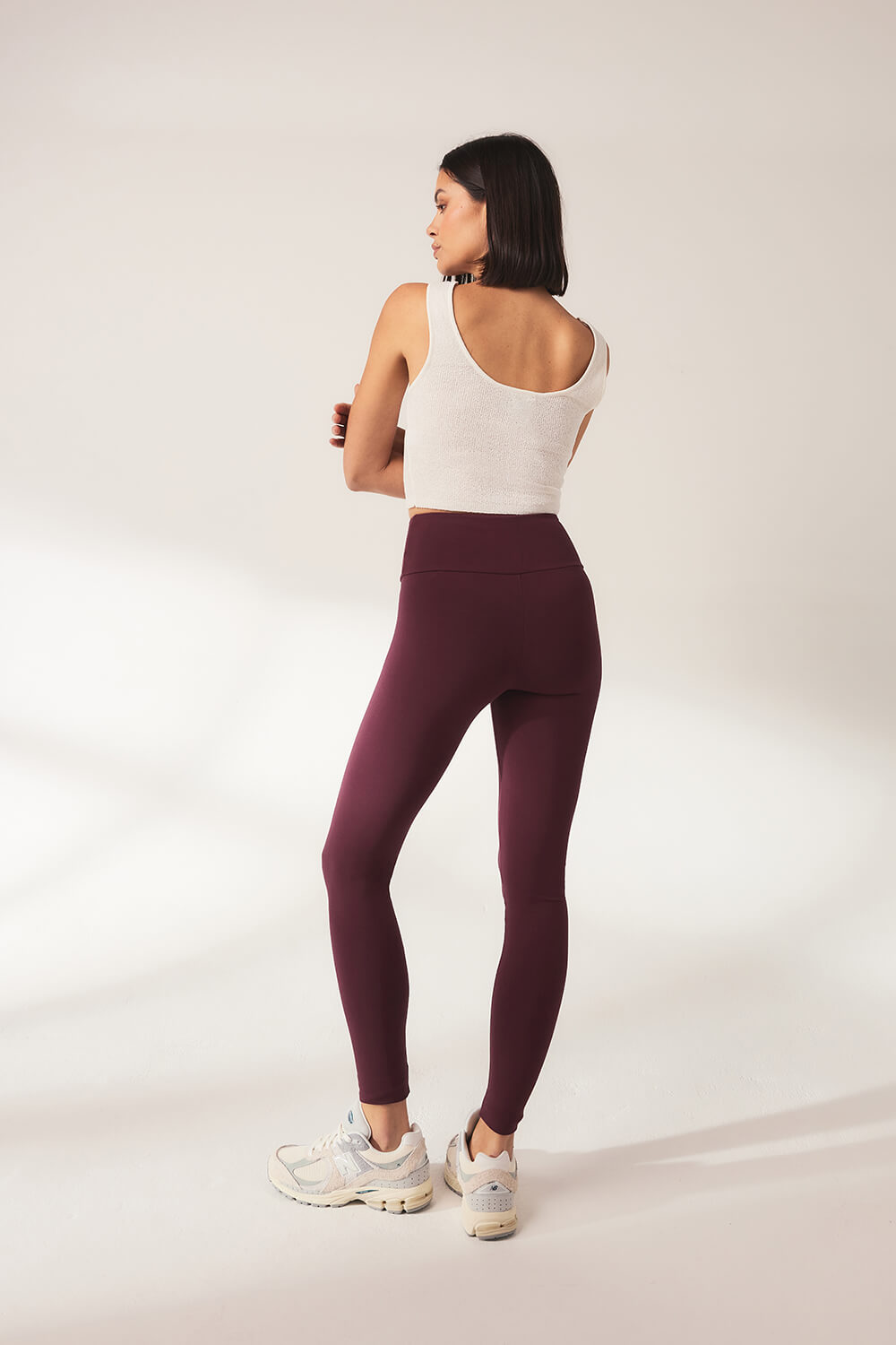 Burgundy active leggings hotsell