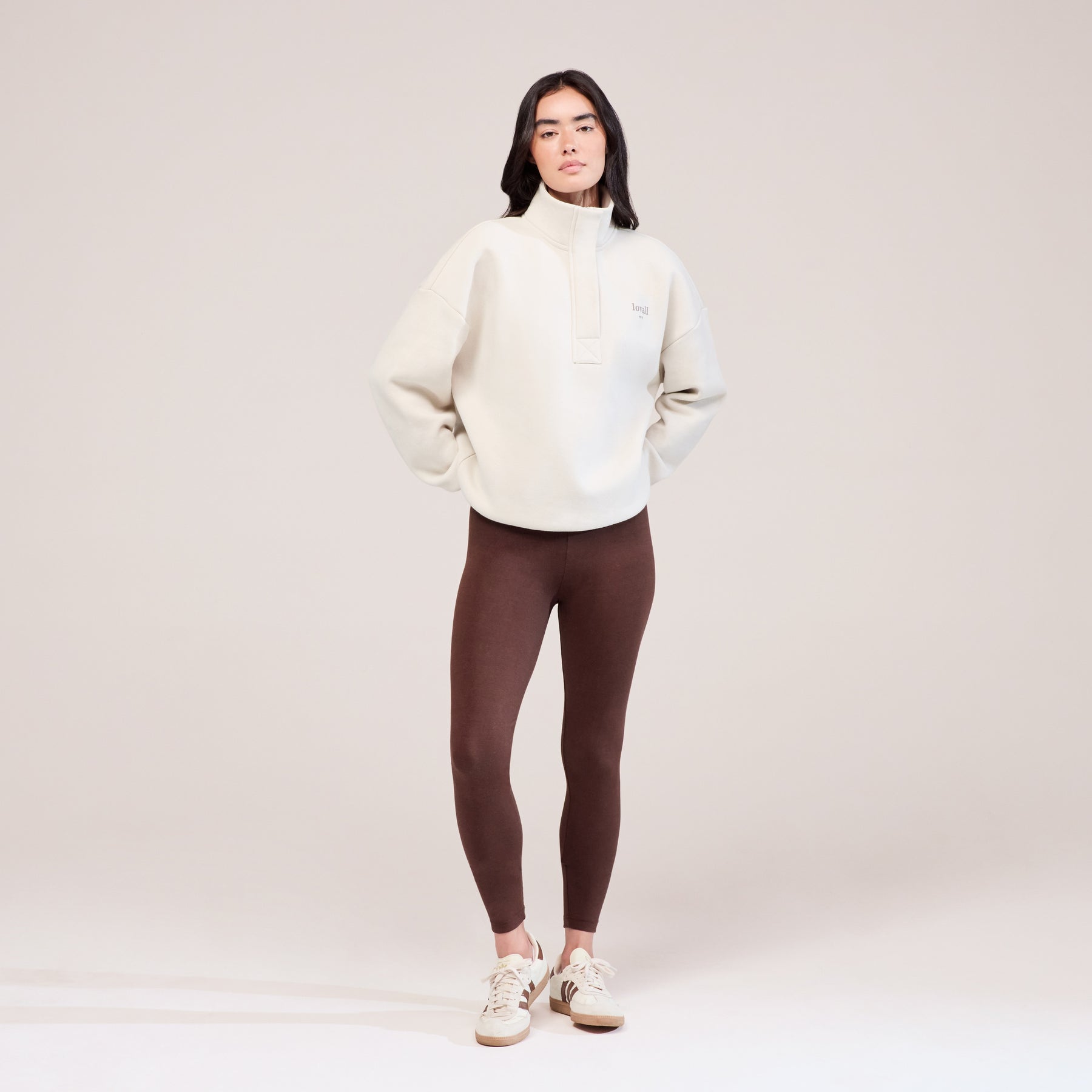 Everyday High Waisted Leggings - Chocolate Brown