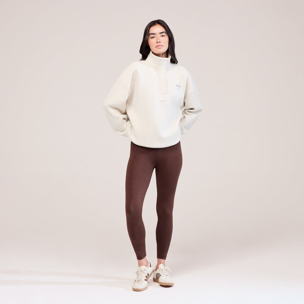 Everyday High Waisted Leggings - Chocolate Brown