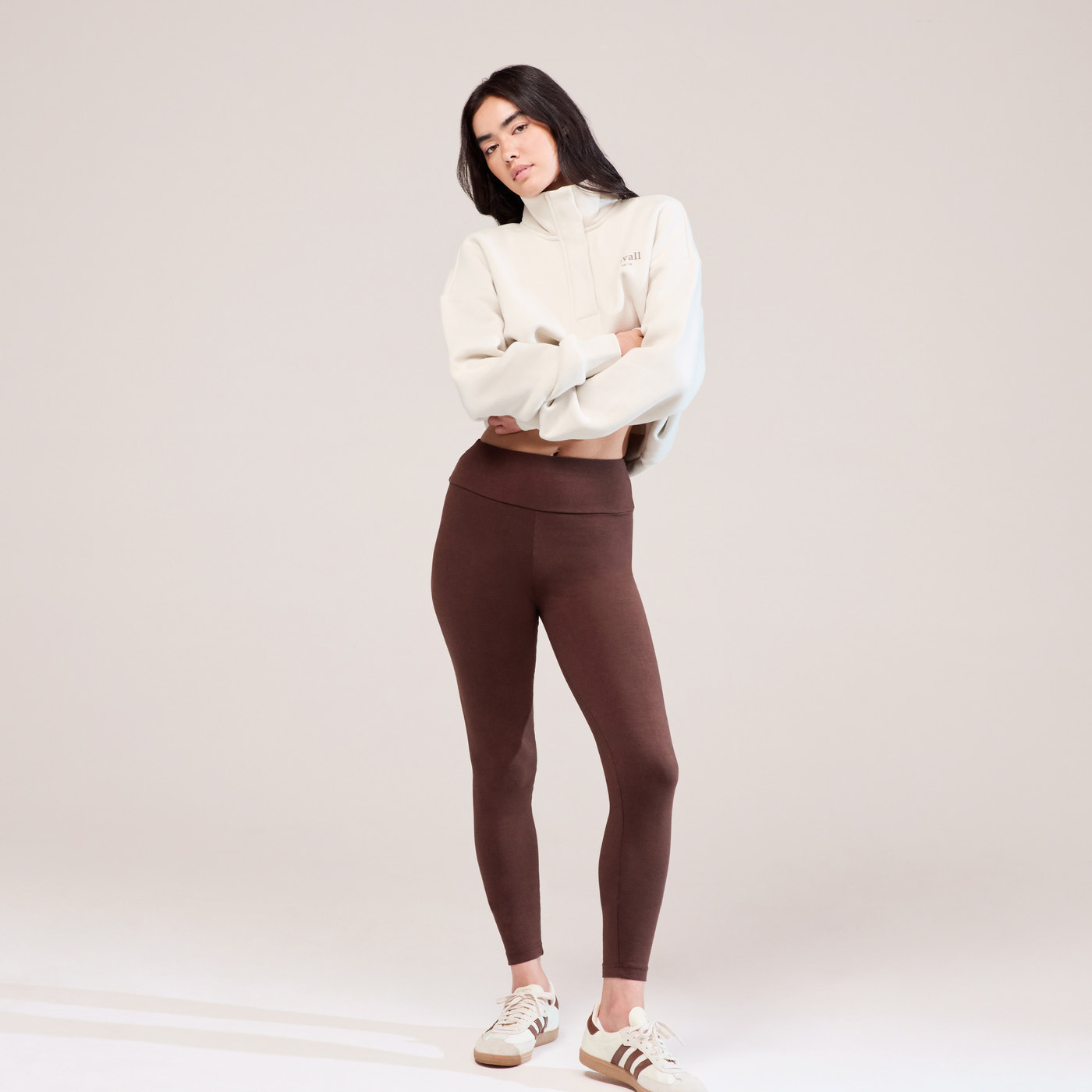 Curve Everyday High Waisted Leggings - Chocolate Brown