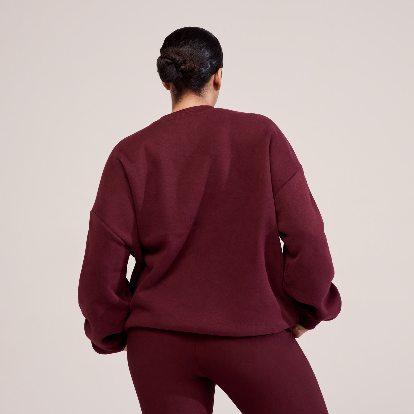 Curve Heavyweight Oversized Sweatshirt Campus - Burgundy
