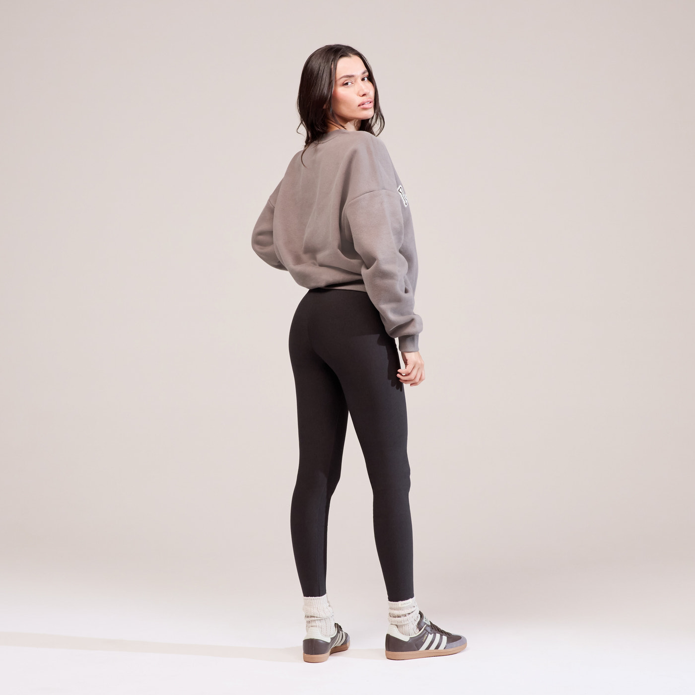 Heavyweight Oversized Sweatshirt Campus - Mocha