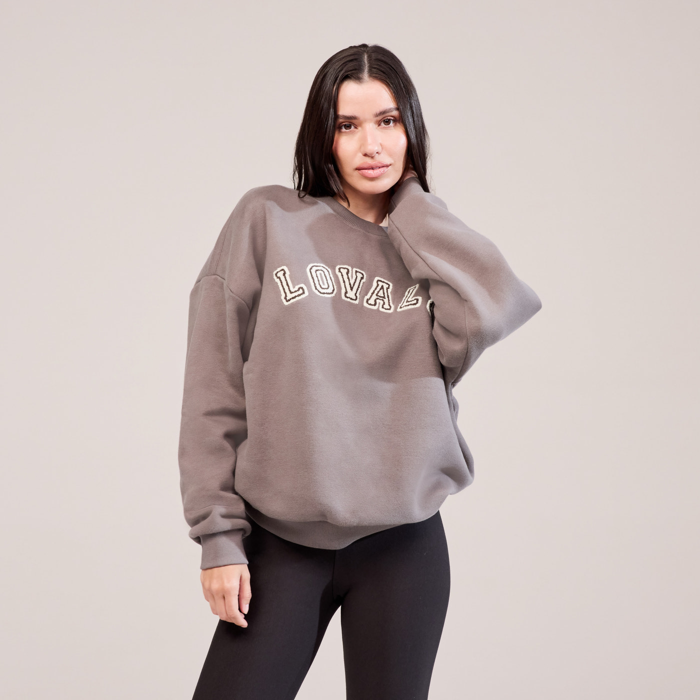 Heavyweight Oversized Sweatshirt Campus - Mocha