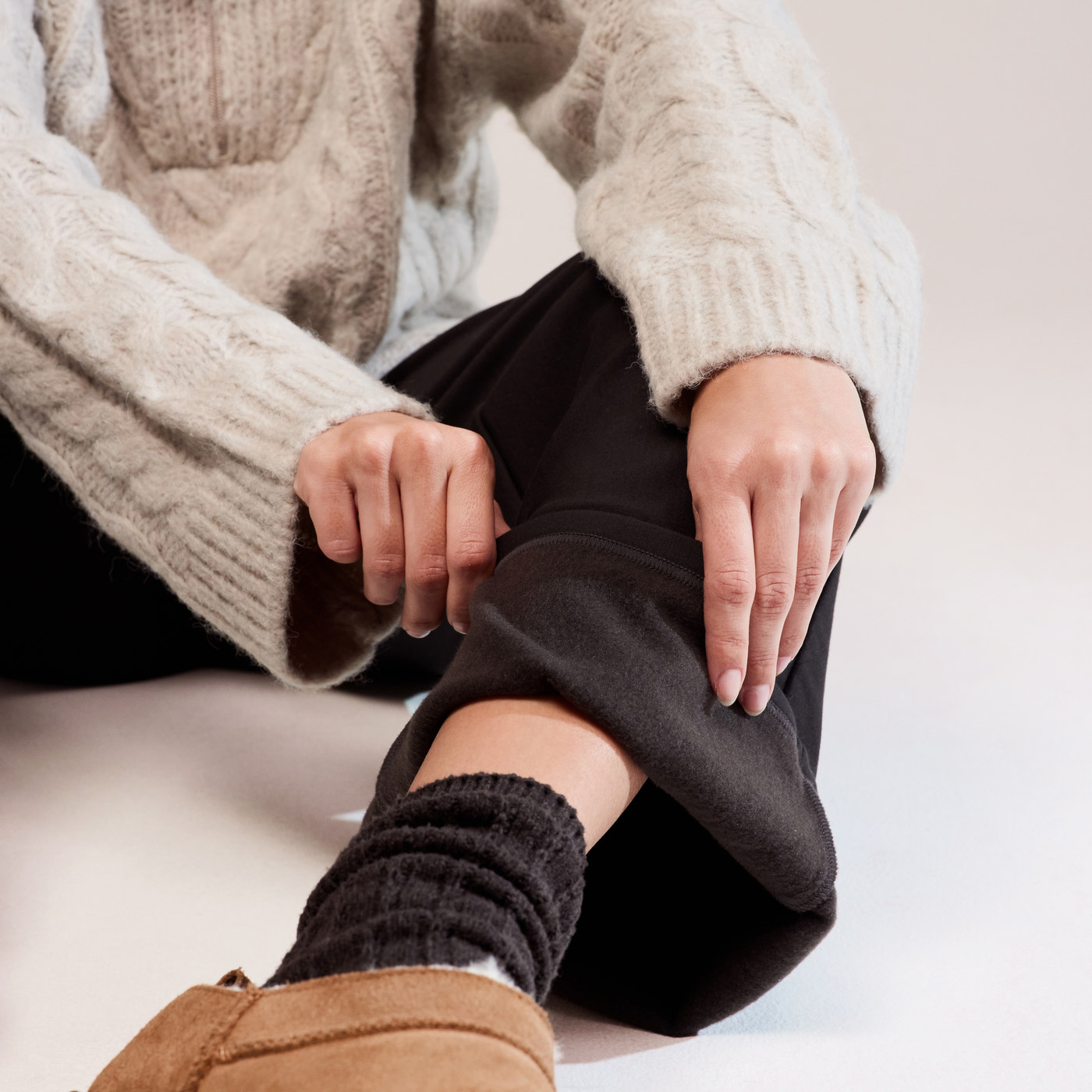 Winter Wide Leg Trousers - Black Coffee