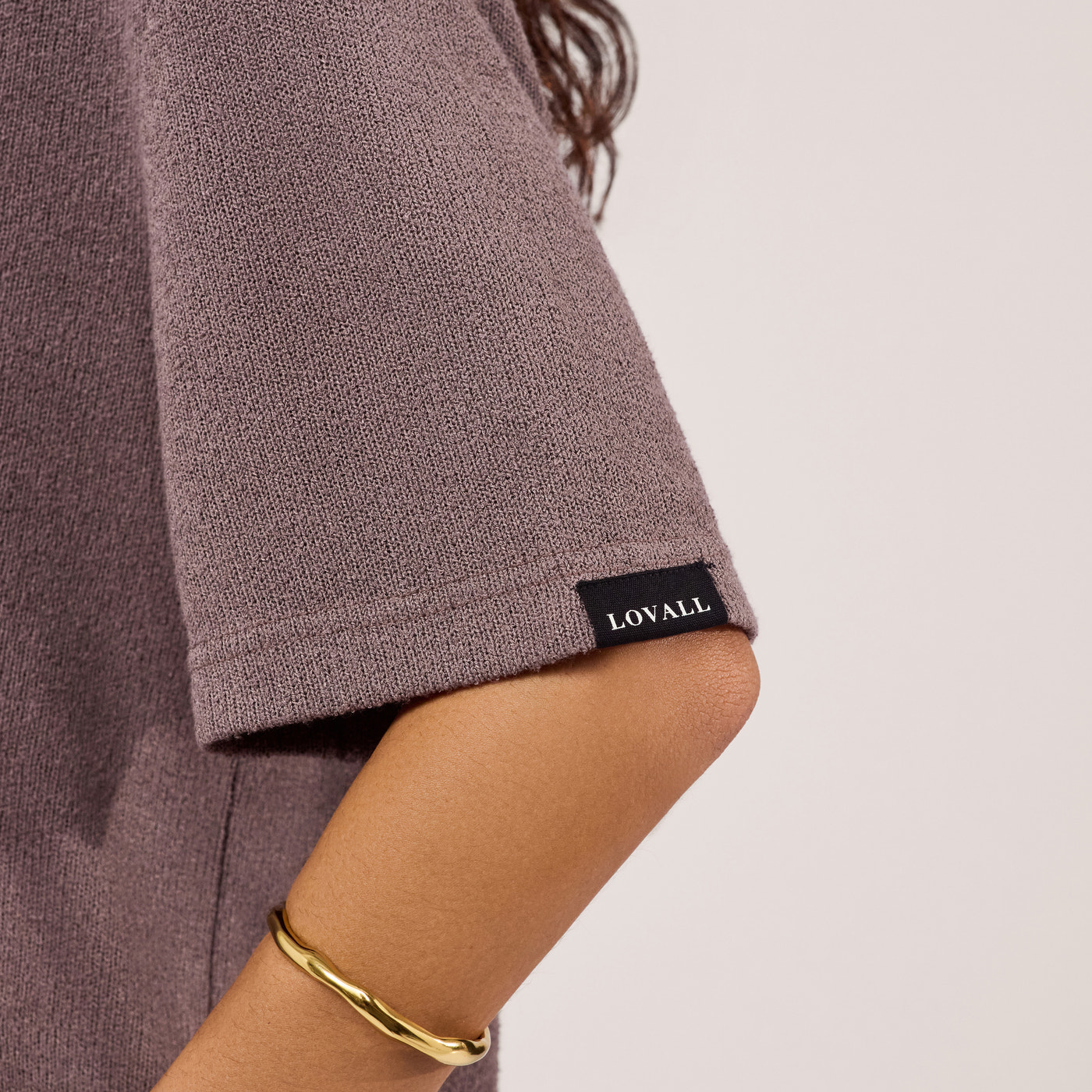 Lightweight Collared Knit Set - Mocha
