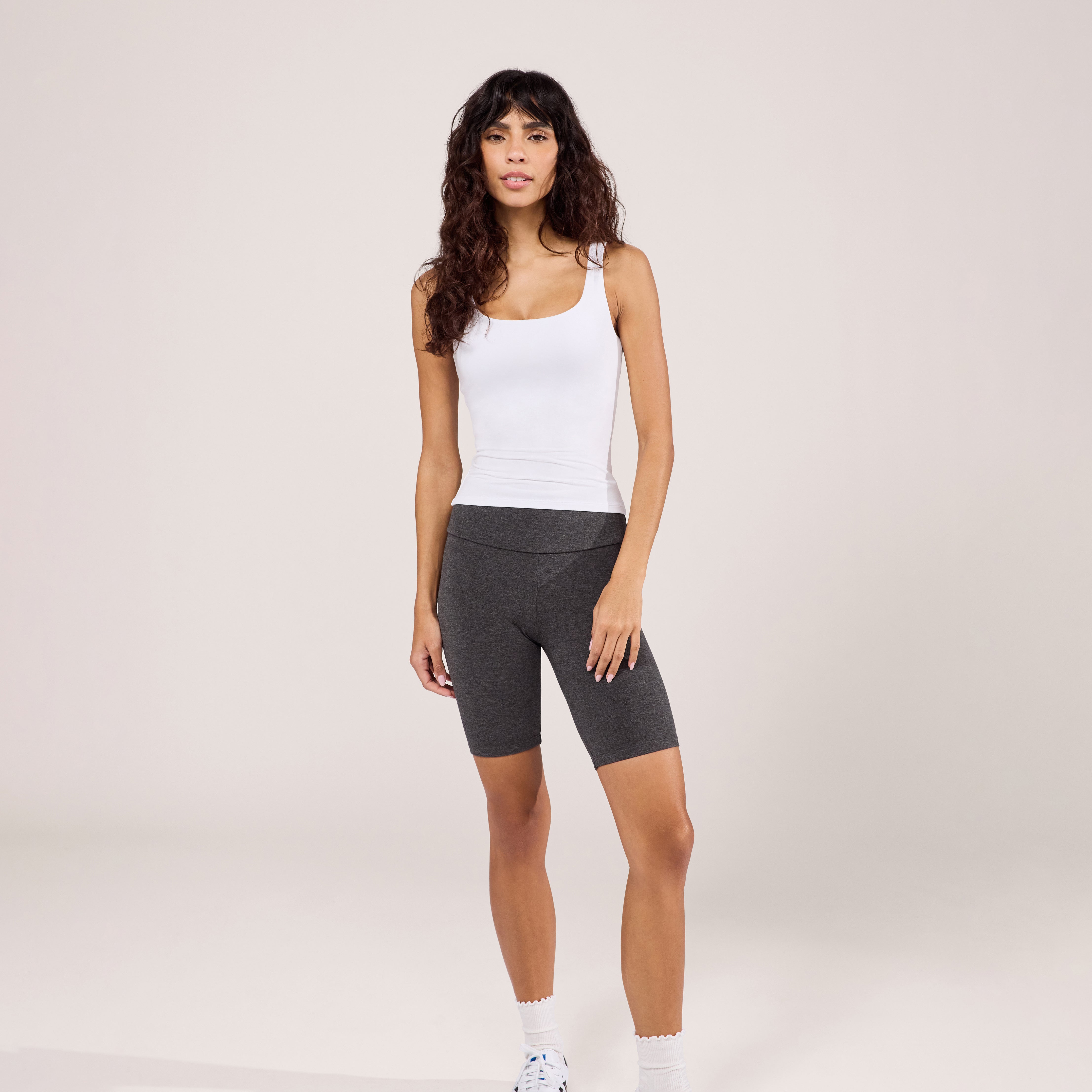 Lightweight Everyday Cycling Shorts Dark Grey Marl