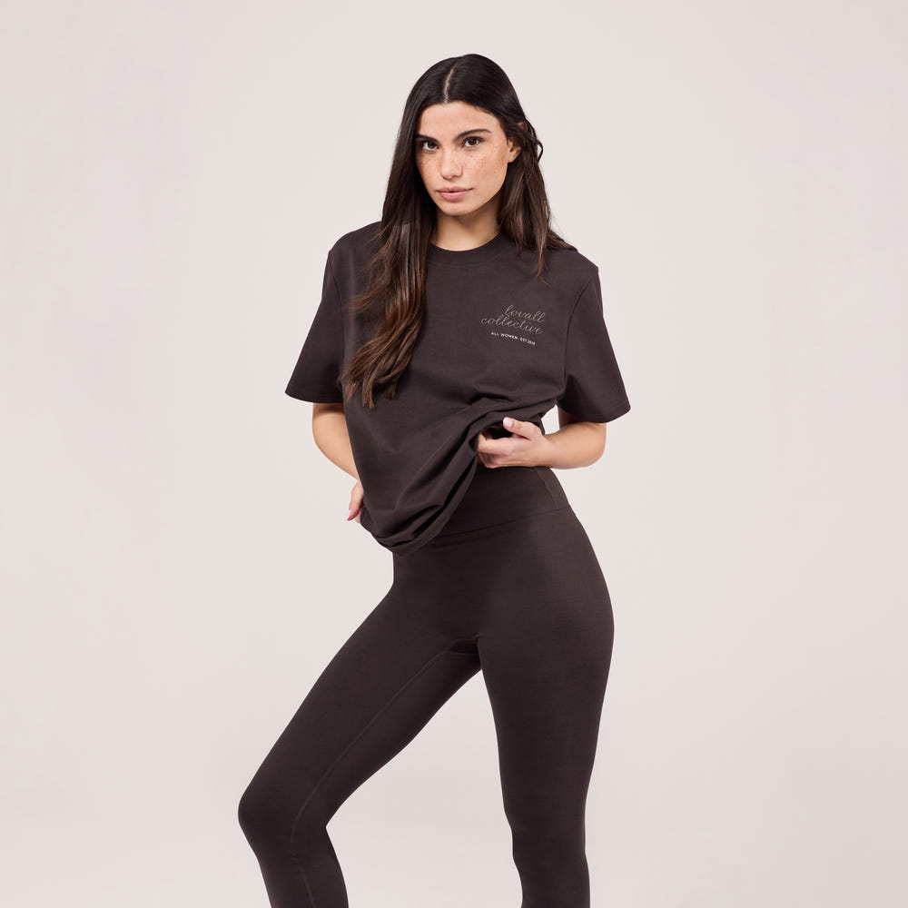 Graphic T-shirt Script - Black Coffee