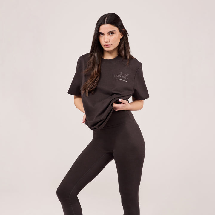 Graphic T-shirt Script - Black Coffee