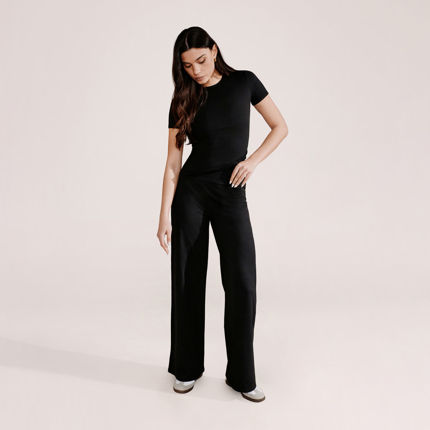 Ultimate Everyday Wide leg Trouser- Black