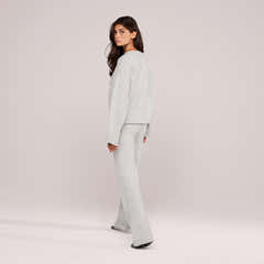 Lovall Knit Oversized Jumper - Light Grey