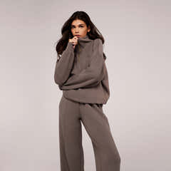 Ultimate Soft Wide Leg Jogger - Mocha